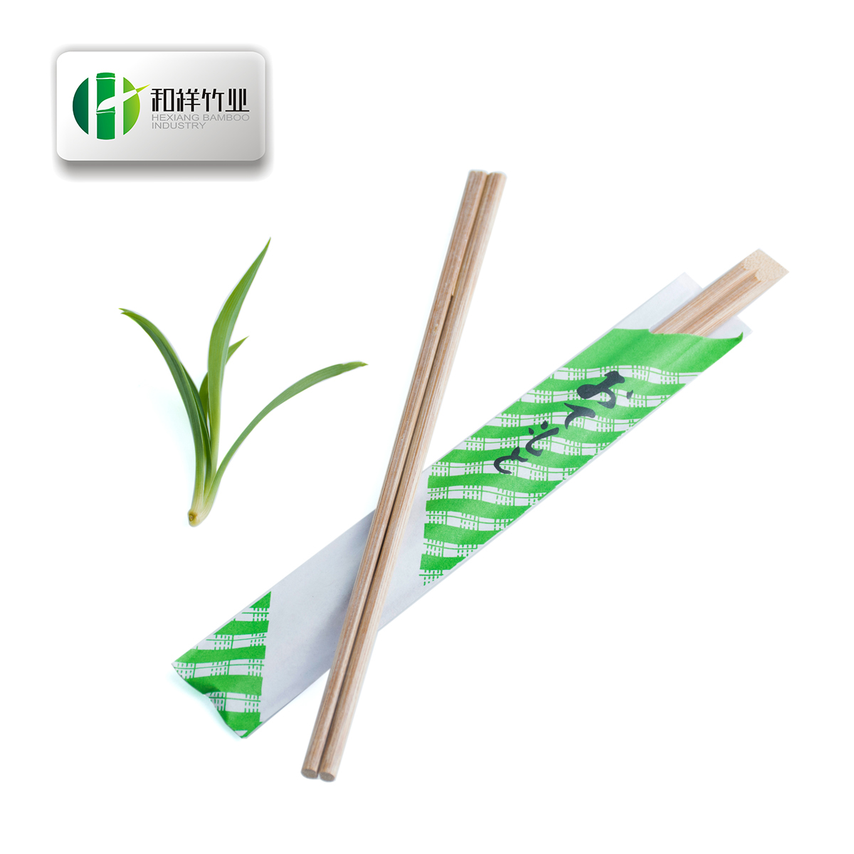 carbonized bamboo chopsticks with half sleeve